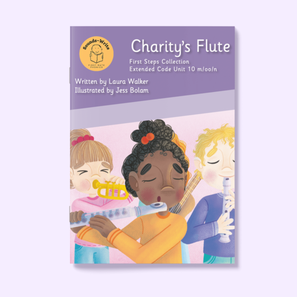 Book cover for 'Charity's Flute' First Steps Collection Extended Code Unit 10 m/oo/n.
