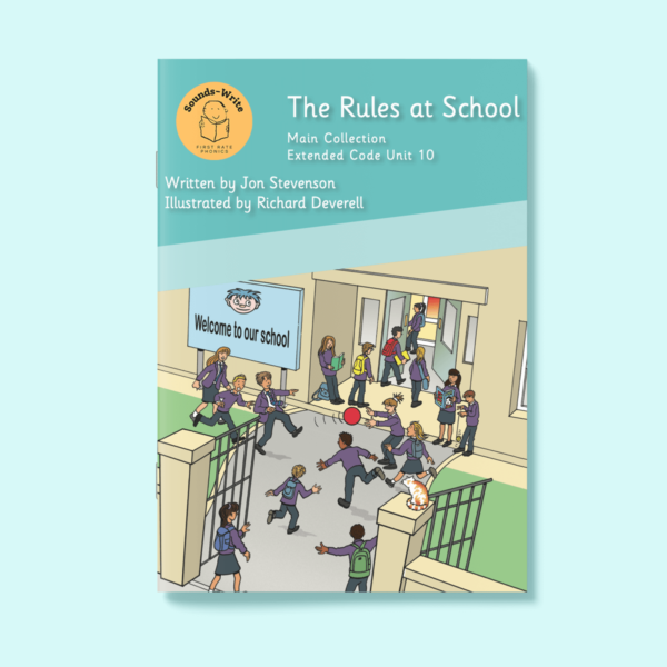 Book cover for 'The Rules at School' Main Collection Extended Code Unit 10.