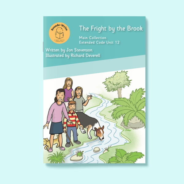 Book cover for 'The Fright by the Brook' Main Collection Extended Code Unit 12.