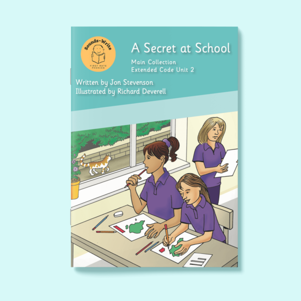 Book cover for 'A Secret at School' Main Collection Extended Code Unit 2.