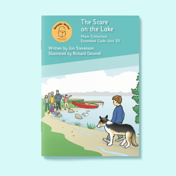Book cover for 'The Scare on the Lake' Main Collection Extended Code Unit 20.