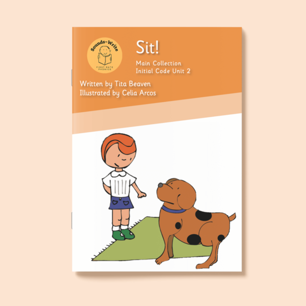 Book cover for 'Sit!' Main Collection Initial Code Unit 2.