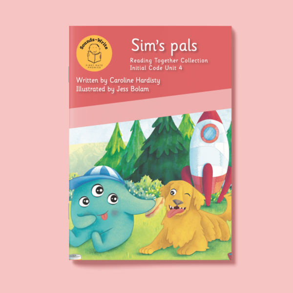 Book cover for 'Sim's Pal' Reading Together Collection Initial Code Unit 4.